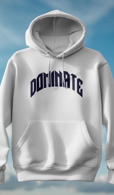 Dominate | Premium White Hoodie