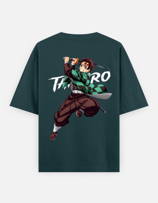 Tanjiro Demon Slayer Oversized T-Shirt | Anime Graphic Tee by Trendy Apes