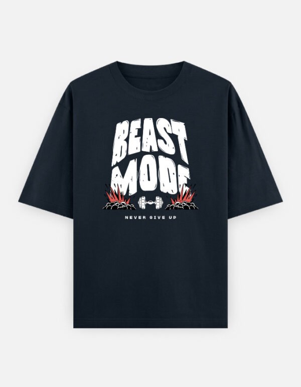 Beast Mode Oversized Gym T-Shirt | 100% Cotton Heavyweight Unisex Tee