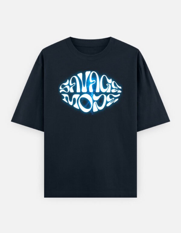 Savage Mode Oversized T-Shirt | Electric Graphic Streetwear Tee | 100% Cotton
